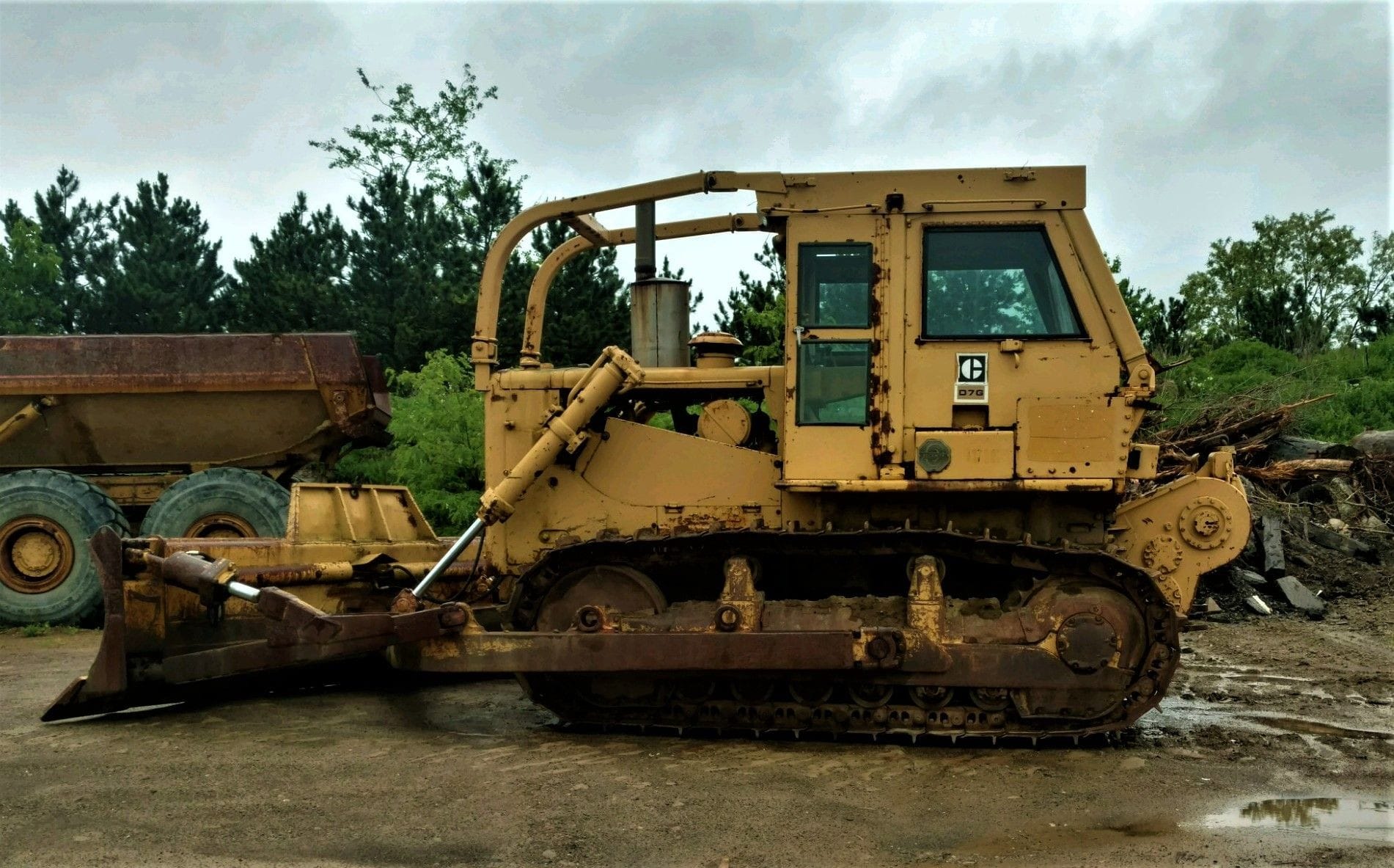 Sideview of a Dozer